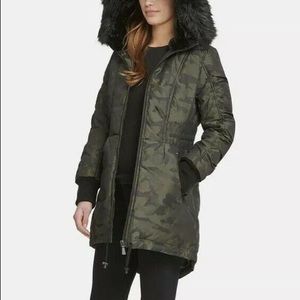DKNY Camo Jacquard Puffer